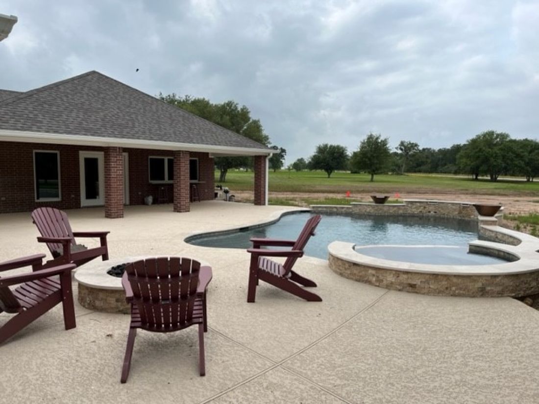 Collins, P Pool #001 by The Pool Man Inc